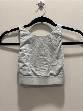 Auden Heather Gray Unlined Crossback Bralette Cotton Blend NWT XS